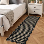 Striped Easy Jute Runner Rug, 2x6 Kitchen Rug Non Slip Washable Outdoor Runner - Image 8
