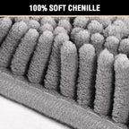 H.VERSAILTEX Microfiber Bath Rugs Chenille Floor Mat Ultra Soft Washable - Image 3