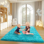 Mugorn 4x6 Rugs for Living Room, Large Fluffy Area Rugs for Bedroom, Soft - Image 2