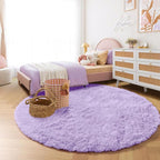Amdrebio Light Purple Large Round Rugs 7Ft - Image 7