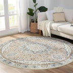 Ultra-Thin Washable 4ft Round Rug - Image 4
