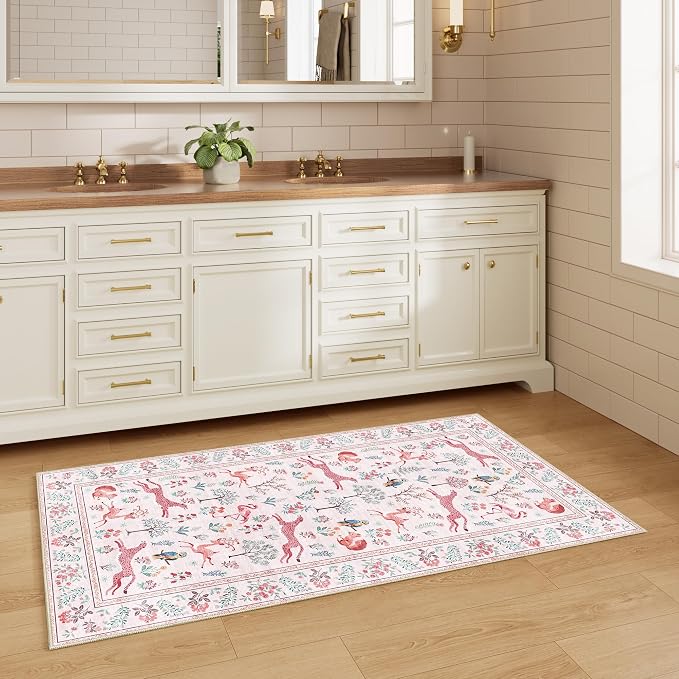 DUKINO 2x4 Rug for Hallway, Washable Kitchen Runner Rug - Image 9