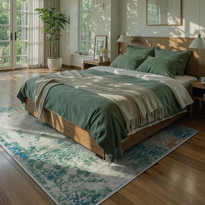 Lahome Modern Abstract Area Rug 5x7 Rugs - Image 4