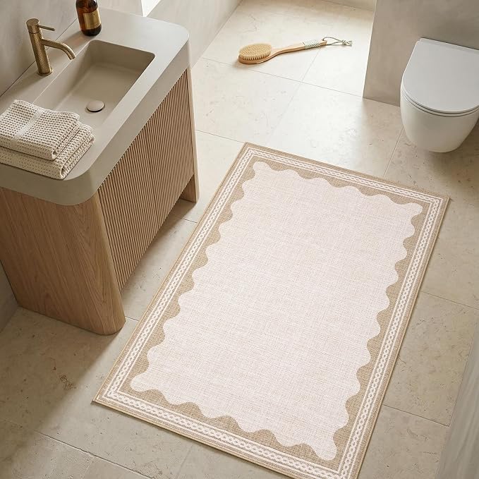 GarveeHome Scalloped Door Mat Indoor Rugs - Image 3