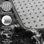 ONASAR 6x9 Area Rugs for Living Room Bedroom, Large Fluffy Black and White - Image 4