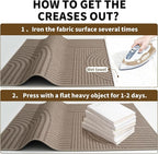 Front Door Mat 24''x35'', Absorbent Dirt Resist Washable Non Slip Low-Profile - Image 8