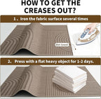 Front Door Mat 17''x30'', Absorbent Dirt Resist Washable Non Slip Low-Profile - Image 8