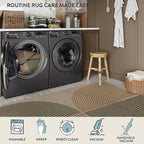 Lahome Modern Rainbow Easy Jute Rug, Washable 5x7 Area Rugs - Image 5