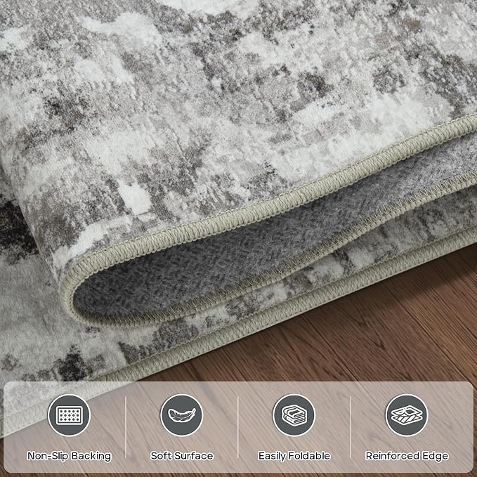 9x12 Area Rugs for Living Room Rug Washable: Modern Large Rug for Dining Room - Image 4