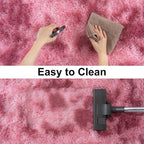 Soft Runner Rugs for Bedroom Hallways, 2x6 Tie-Dyed Blush Pink Fluffy Shag - Image 8