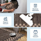 Small Bedroom Area Rug 3x5 Checkered Area Rug - Image 7