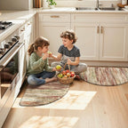 KIMODE Kitchen Mats Cushioned Anti Fatigue, Half Moon Abstract Kitchen Rugs - Image 8