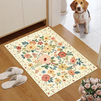 DUKINO 2x3 Rugs for Entryway, Floral Indoor Washable Door Mat, Non Slip Boho - Image 3
