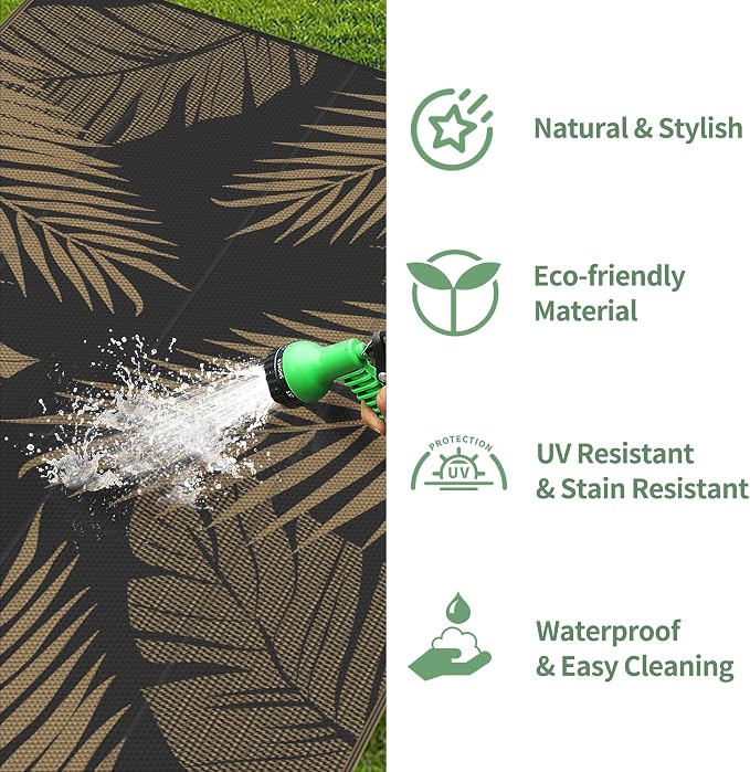 GENIMO Outdoor Rug 5' x 8' Waterproof - Image 6
