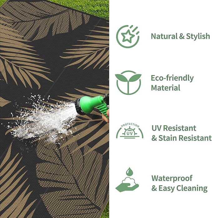 GENIMO Outdoor Rug 4' x 6' Waterproof - Image 6