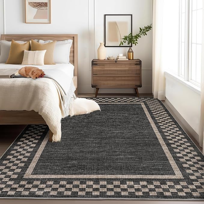 GarveeHome Modern Bordered 9x12 Area Rugs - Image 8