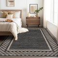 Small Bedroom Area Rug 3x5 Checkered Area Rug by GarveeHome
