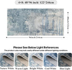 Modern Abstract 4x8 Area Rug: Wide Rugs - Image 2