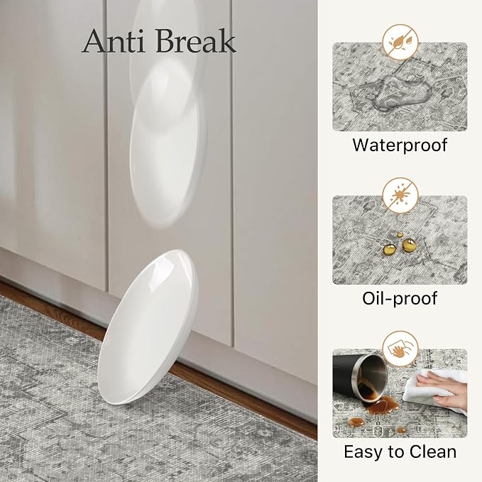 GENIMO Kitchen Mats for Floor 2PCs, Washable Anti Fatigue Mat for Cushioned - Image 6