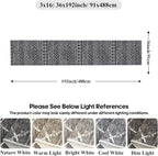 Black Moroccan Washable 3x16 Long Hallway Runner Rug | Soft Low Pile Thin - Image 2