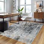4x6 Area Rugs for Living Room Rug Washable: Abstract Rug for Dining Room - Image 3