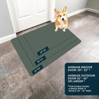 Ultra Thin Door Mat Indoor Entrance, 1/10 in Thin Door Mats - Image 8