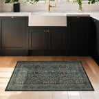 Dark Green Washable Entry Rug - Image 6