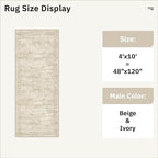 Soalmost 4x10 Wide Hallway Runner Rug: Washable Soft Rug Runners - Image 5