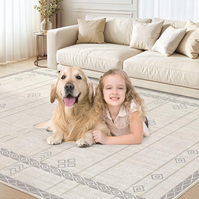 cotiled 6x9 Area Rugs Living Room Rug: Washable Boho Rugs - Image 5