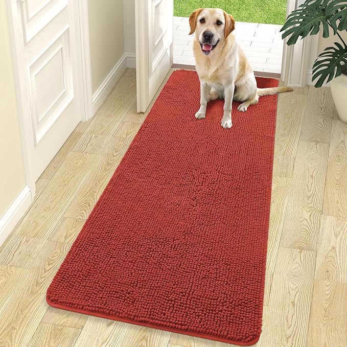 OLANLY Dog Door Mat for Muddy Paws 70x24, Absorbs Moisture and Dirt, Absorbent by OLANLY