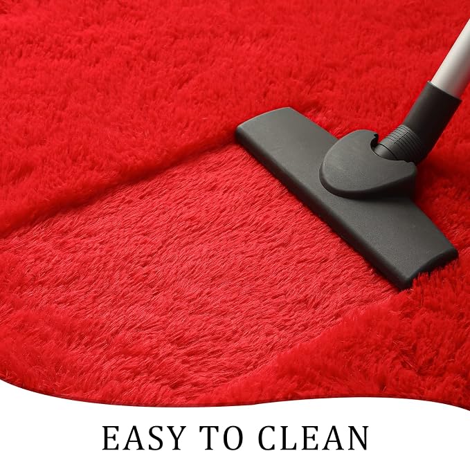 Chicrug Soft Area Rugs for Bedroom Living Room Plush Fluffy Rug 2x4 Feet - Image 5