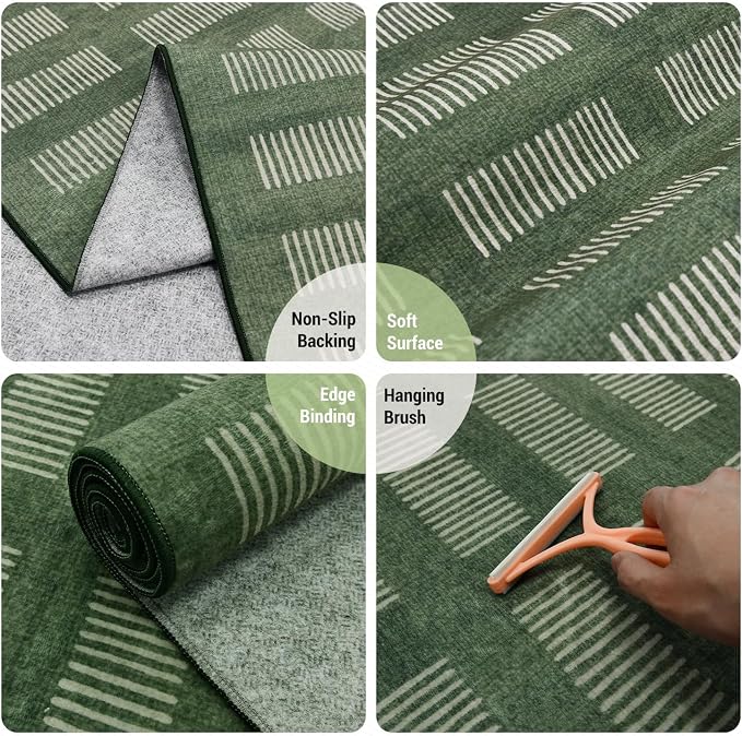 Washable Area Rugs 5'x7', Ultra Soft Carpet - Image 4