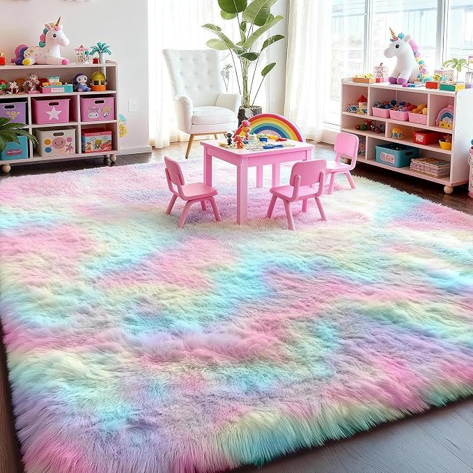 PAGISOFE Fluffy Vibrant Area Rugs - Image 7