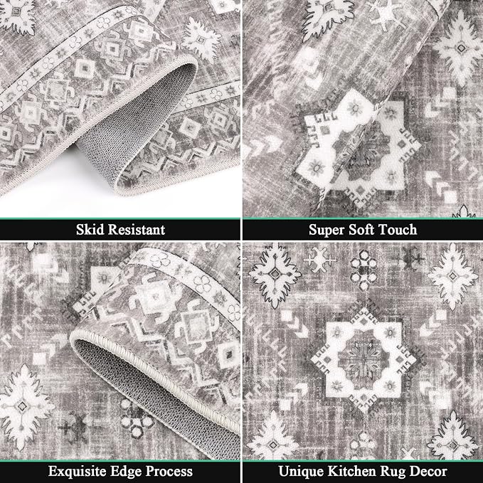 HEBE Boho Kitchen Rug Sets 3 Piece - Image 3