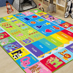 Kids Rug for Playroom, ABC Carpet Educational Play Mat for Kids, Preschool Rugs - Image 7