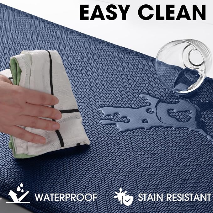 Mattitude Kitchen Mat Cushioned Anti-Fatigue Floor Mat Water Resistant Non-Slip - Image 5