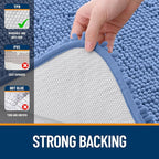 OLANLY Toilet Rugs U-Shaped 20x20, Extra Soft Absorbent Chenille Contour - Image 6
