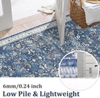 Yamaziot Washable Runner Rug 2x6 – Non Slip Boho Floral Hallway Runner Rug - Image 3