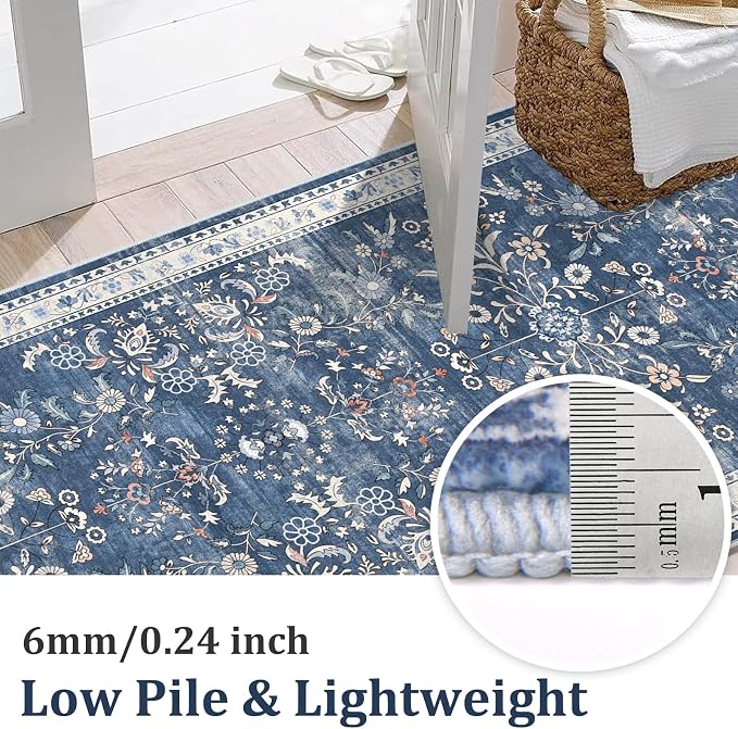 Yamaziot Washable Area Rug 3x5 – Small Non Slip Boho Area Rug - Image 3