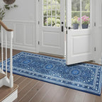 Lessymo 2 x 6 Runner Rug- Machine Washable Area Rugs Boho Faux Wool Low Pile - Image 2