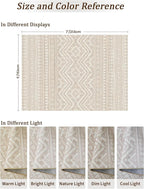 Miukiki 5x7 Area Rug for Living Room Moroccan Washable Rugs Non Slip Indoor - Image 2