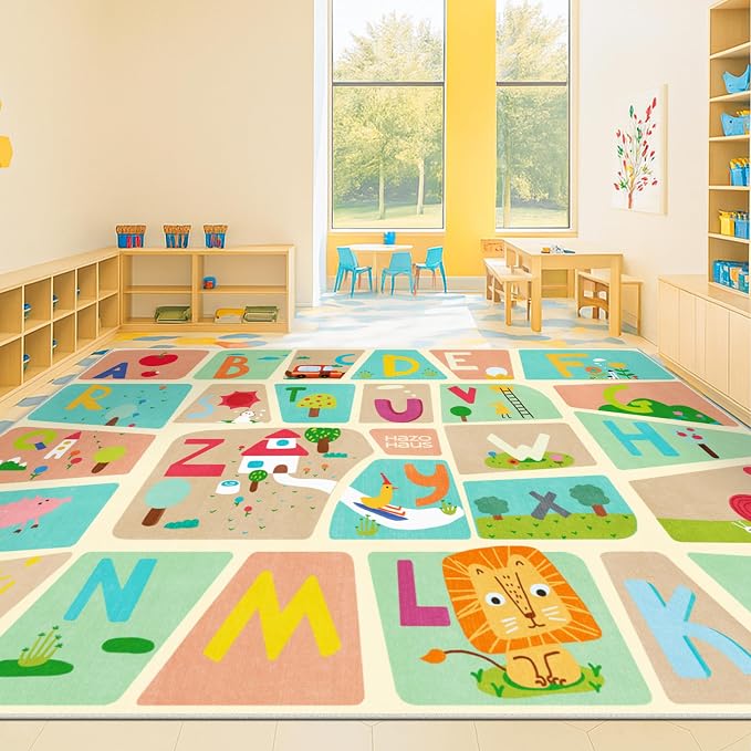Huge ABC Alphabet Classroom Rugs Elementary – 9x12 School Rug - Image 2