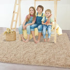Chicrug Soft Area Rugs for Bedroom Living Room Plush Fluffy Rug 3x5 Feet - Image 3