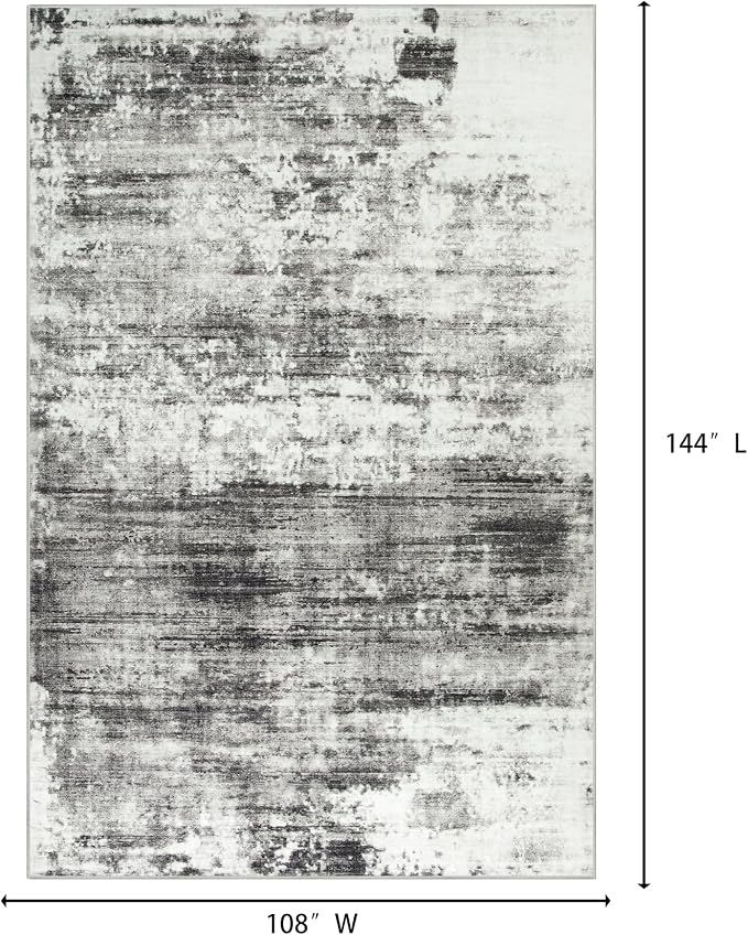 9x12 Area Rugs Washable Rug: Modern Abstract Living Room Rug Soft Anti-Skid - Image 2