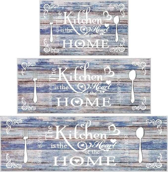 Vaukki Boho Kitchen Rug Sets 3 Pieces, Washable Kitchen Mats - Image 8