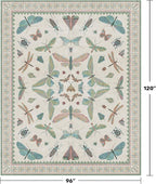 Green Butterfly Rugs for Girls Bedroom - Image 2