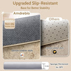 Amdrebio Beige Area Rugs for Living Room Bedroom, 6x9 Fluffy Plush Shag Furry - Image 6