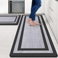 Mattitude Kitchen Mats Set of 2 Cushioned 0.47 inch Kitchen Rugs Non-Skid Rug by Mattitude