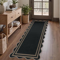 Modern Hallway Runner Rug, 2x6 Washable Easy Jute Rugs by LORWER