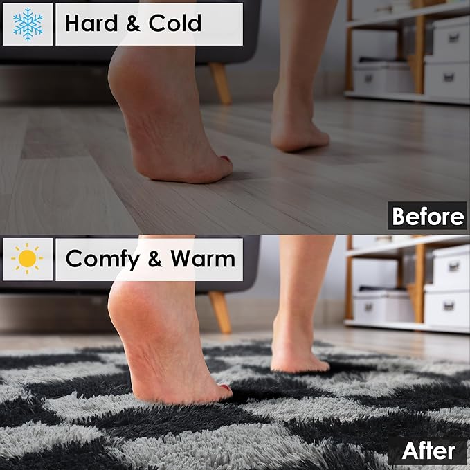 KICMOR Rugs for Living Room 7x9 Area Rug, Indoor Soft Plush Big Rug for Kids - Image 6